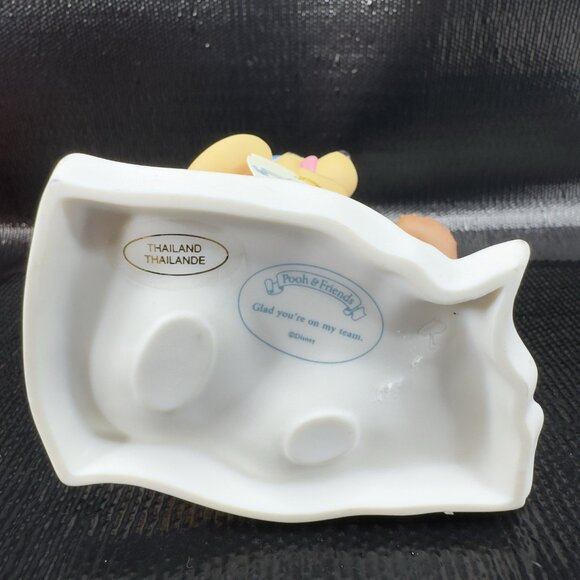 Disney Pooh Friends Figurine Glad You're on my Team Porcelain Figure Vintage - Picture 6 of 14